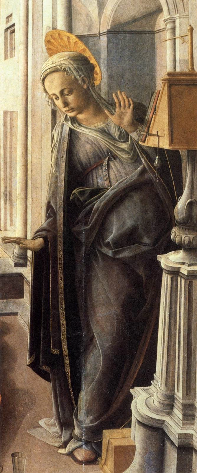 Annunciazione Martelli - Basilica di San Lorenzo, Firenze, dettaglio